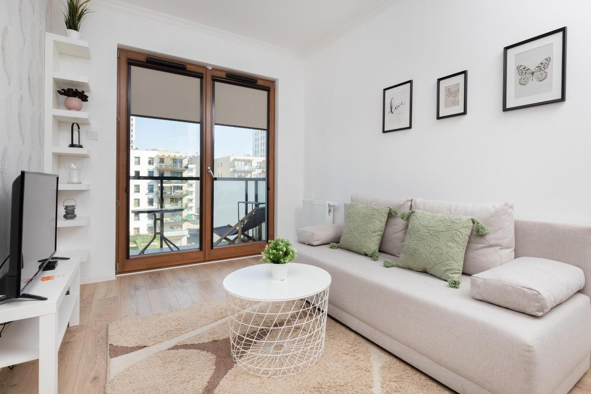 Starowiejska Apartment With Balcony Next To Arena Gdansk Stadium By Noclegi Renters Екстериор снимка